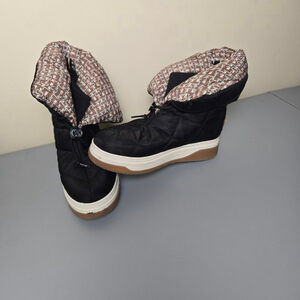 Women's SAM & LIBBY Black & Brown Winter Boots Size 7
